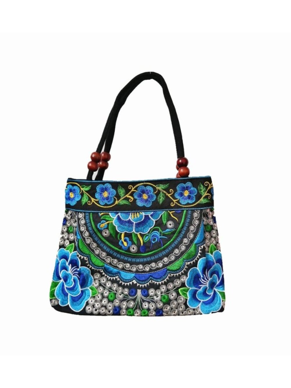 Embroidered Women Floral Handbags Embroidery Purse Vintage Hobo Tote Bag Ethnic